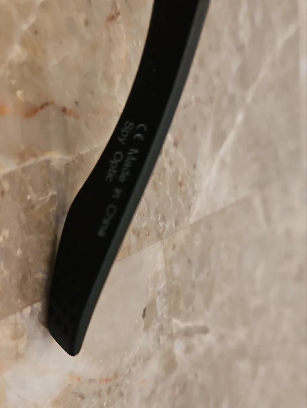 SPY Men’s Black Sunglasses with Silver Cross Temple